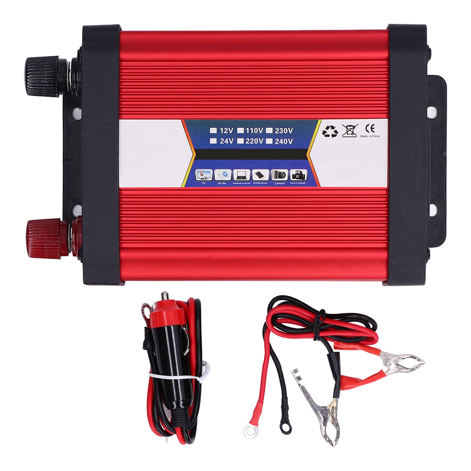 Photo 1 of 1000W Car Power Inverter 12V/24V to 110V/220V Modified Sine with USB Charger for Truck/RV Car(12V to 110V)
