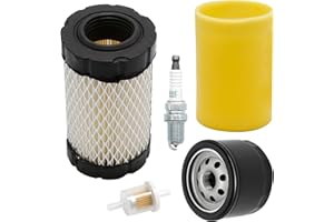 laffoonparts 796031 Air Filter 492932 Oil Filter, Replacement for Brigs-Straton 591334 594201 492932 696854 John Deere D100 D