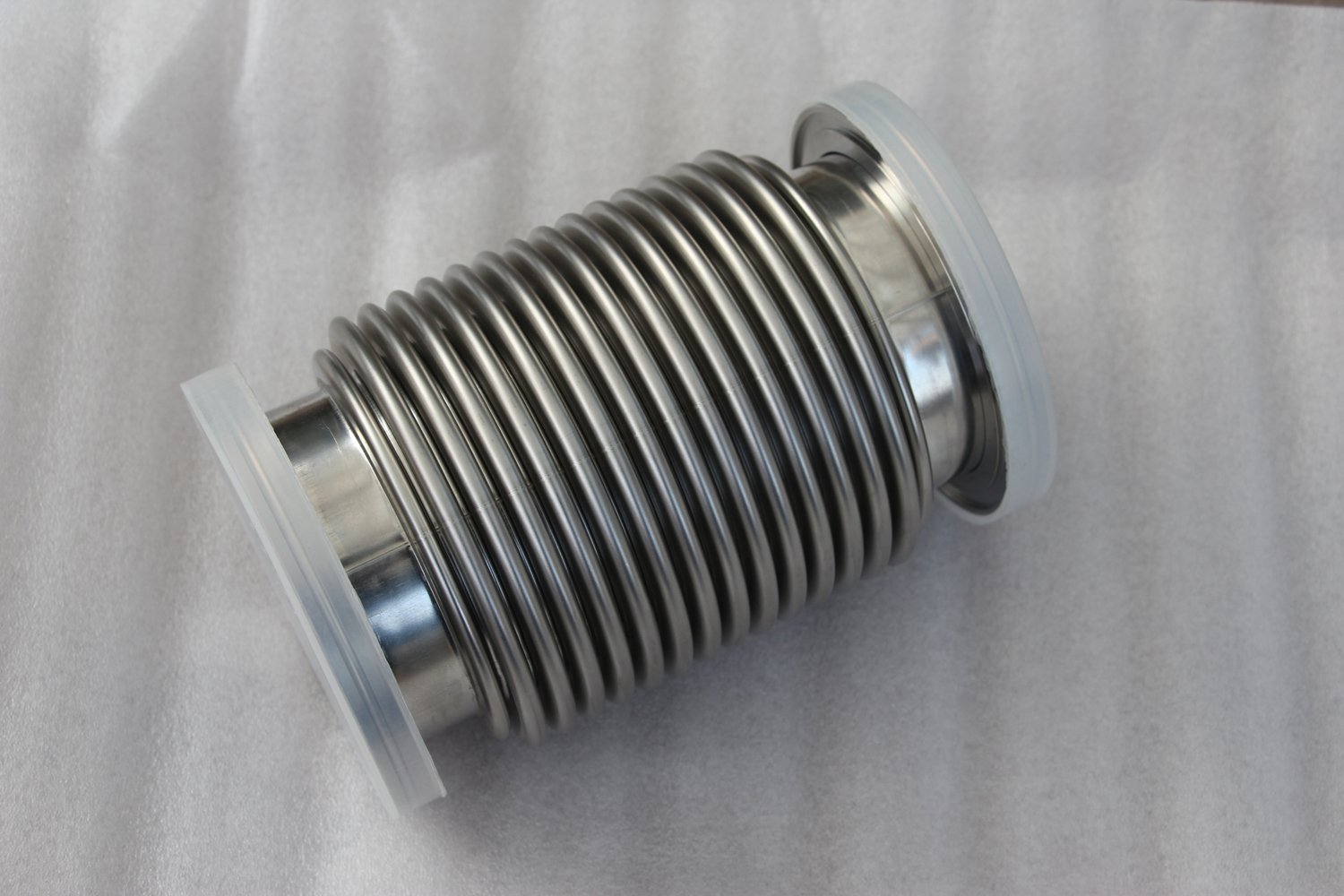 Vacuum Flexible Bellows Hose ISO 100 S.S 20cm Long, bellow flanged