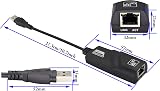 zdyCGTime USB 3.0 to Gigabit Ethernet Adapter 1000Mbps RJ45 LAN Network Black view 2