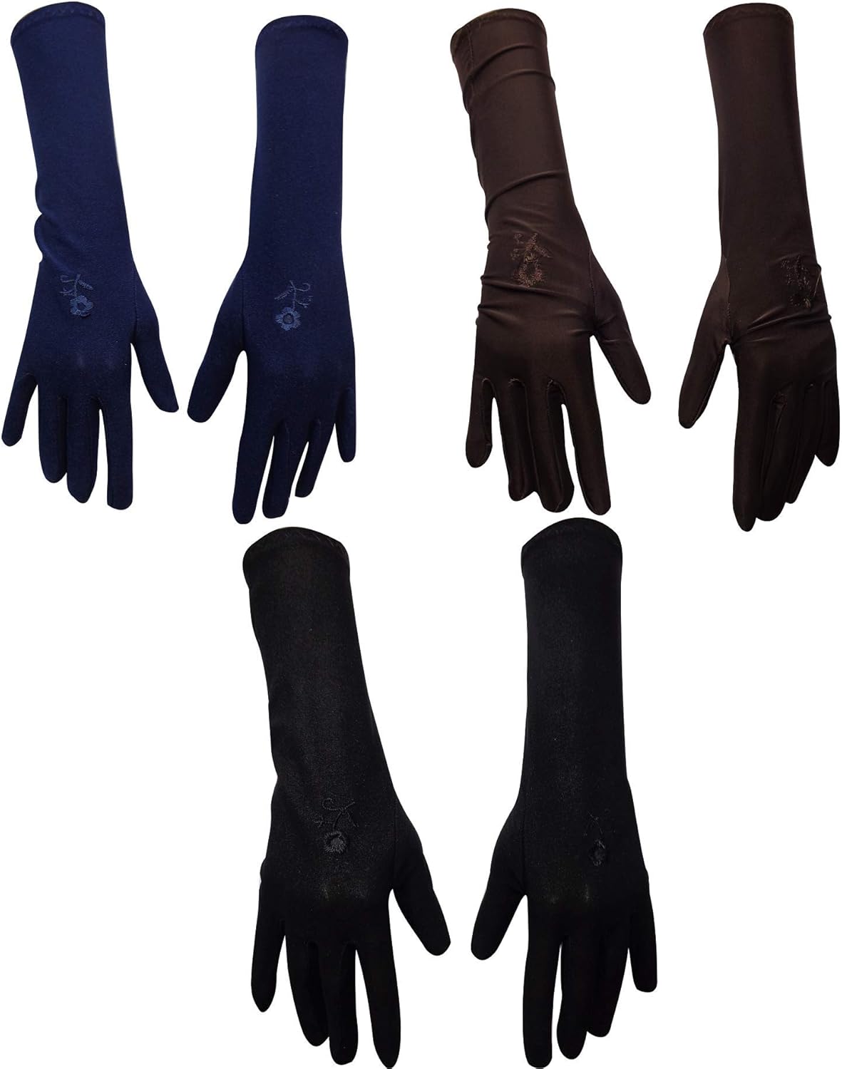 3 Pcs Stretch Gloves Sleeves Arm Cover Veil Hijab Hejab Islamic Islam