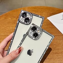 ROSEHUI Clear Glitter Phone Case for iPhone