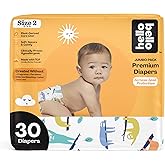 Hello Bello Premium Baby Diapers Size 2, 30 Count of Disposable, Extra-Absorbent, Hypoallergenic Diapers with Snug and Comfort Fit, Sleepy Sloth