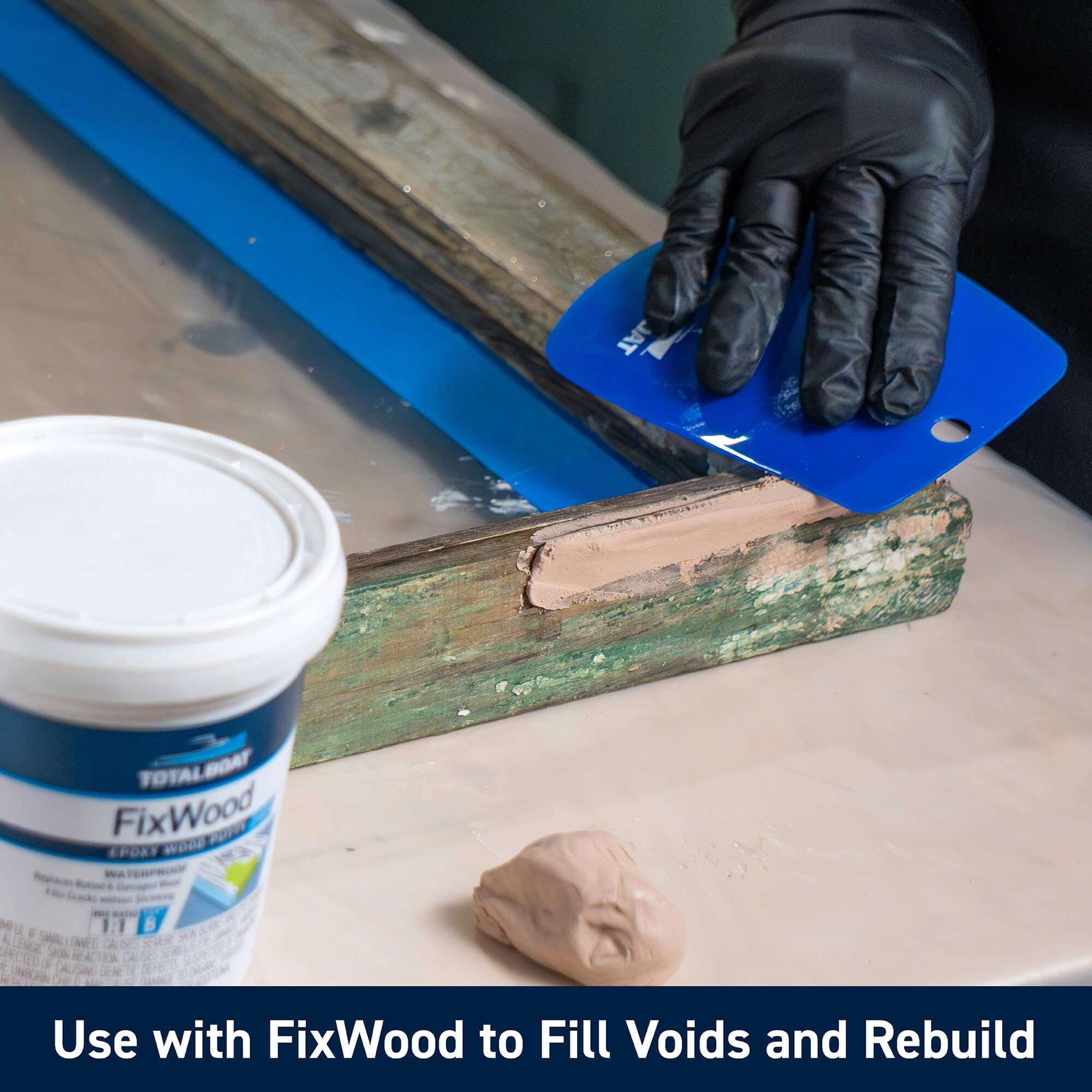 TotalBoat Clear Penetrating Epoxy Wood Sealer Stabilizer for Rot Repair and Restoration (1.5 Quart, Traditional)