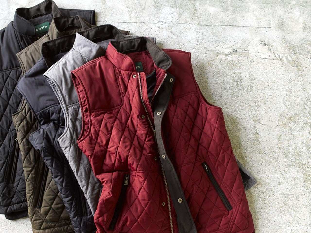 Orvis Men's Rt7 Quilted Vest at  Men’s Clothing store