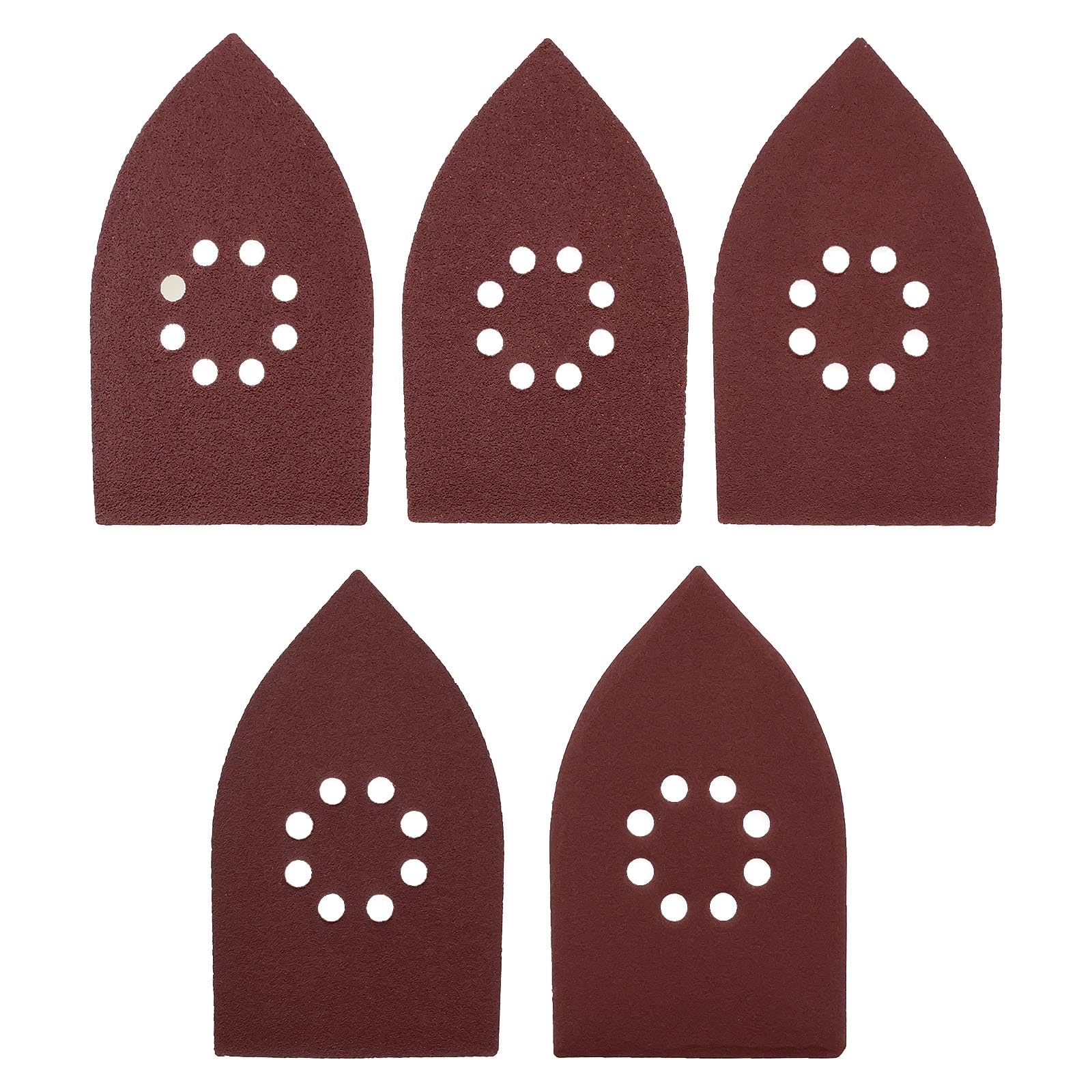 ECSiNG 50Pcs 105 x 175mm 8 Hole Sander Sanding Sheets Grit 40 60 80 100 120 Grit Sandpaper Sanding Pads Compatible with Black Decker Multi Sanders KA200 KA110E