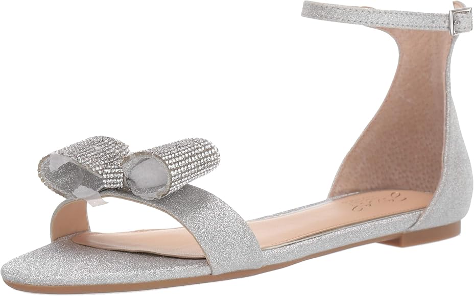 silver jewelled sandals