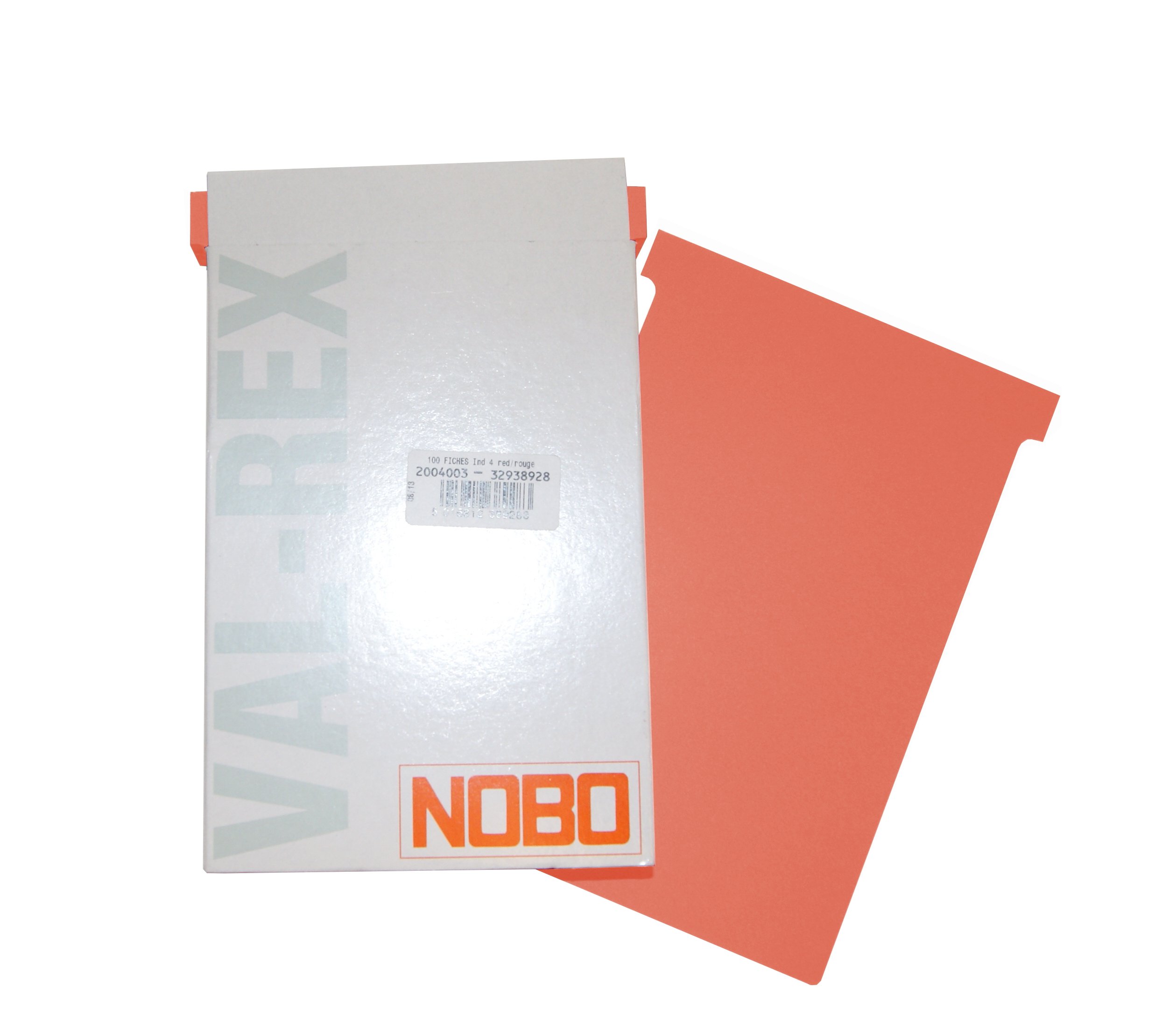 Nobo Board Accessory, T-Cards in Blister Pack, Size 3, Pack of 100, Green Orange