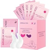 Arvelia Yco 30 paris Under Eye Patches - Morning Caffeine &amp; Night Hydrating Eye Mask for Dark Circles and puffy eyes, Individually Wrapped Anti-Aging Pads