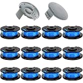 AC14RL3A String Trimmer Spool for Ryobi Weed Wacker String, 11ft 0.065" String Trimmer Line for Ryobi Weed Eater String 18v 24V 40V (12+2 Pack)