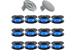 KAKO Replacement Spool for Ryobi Weed Wacker String, 11ft 0.065'' Line for Ryobi Weed Eater String, for Ryobi Replacement Spools Compatible with Ryobis AC14RL3A 18v, 24v, 40v Cordless Trimmers(12+2)