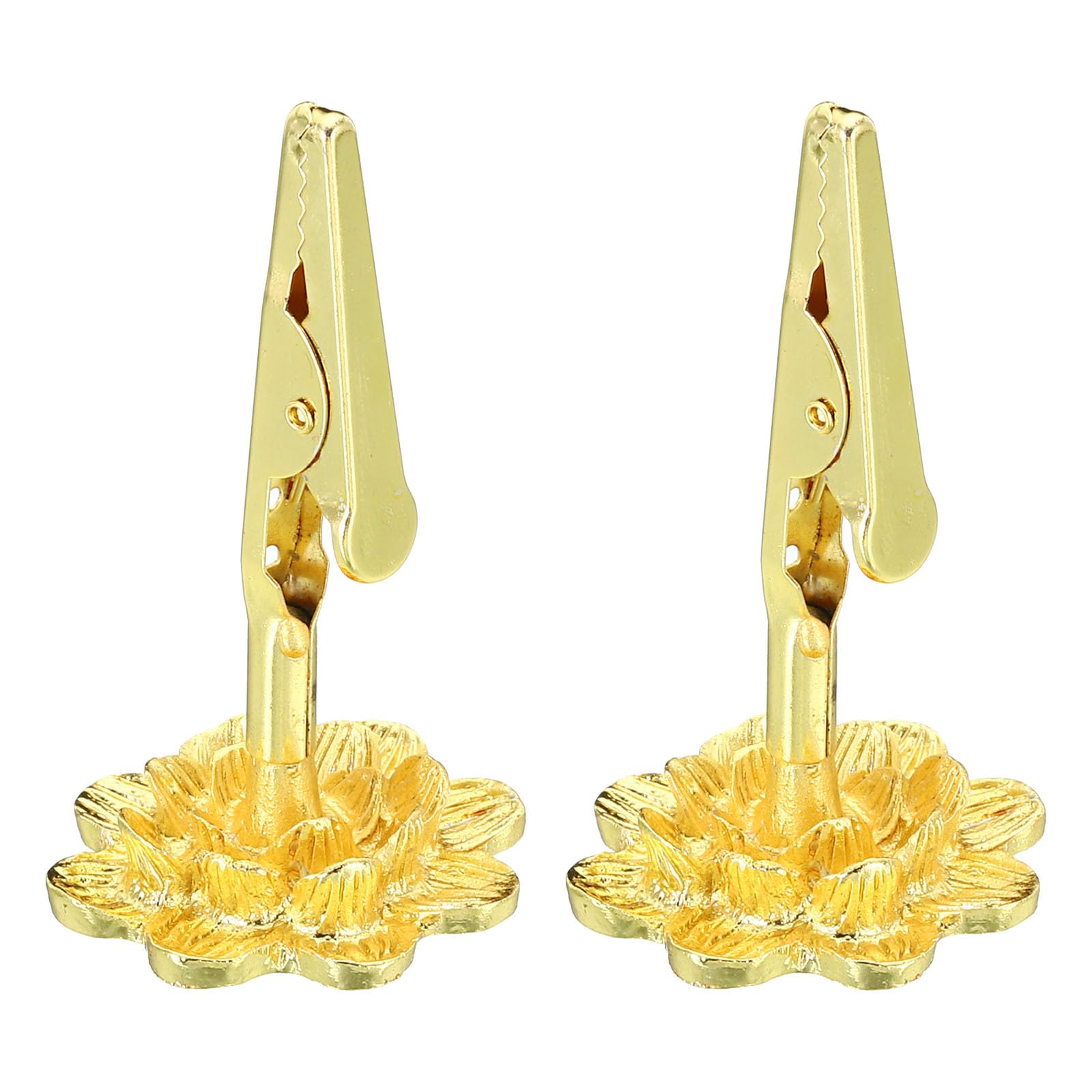 PATIKIL Incense Holder Clip, 2 Pack Brass Incense Stick Holder Incense Burner Stand Base for Yoga Spa Room Home Office, 1.5"x2.4"