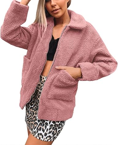 faux shearling cardigan