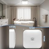Toowell 10000mAh Rechargeable Motion Sensor Ceiling Light view 8