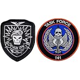 Black Ops Task Force 141 Tactical Patch | 2pc Hook Fastener Backing B264
