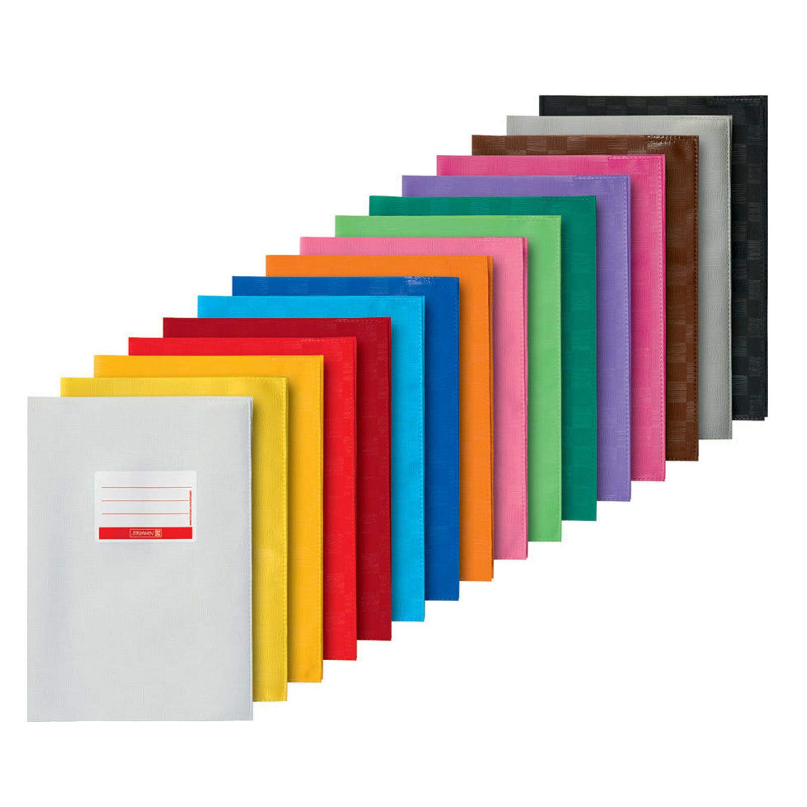 Pack of 16 Notebook Covers A4 16 Colours Opaque Covered Stable