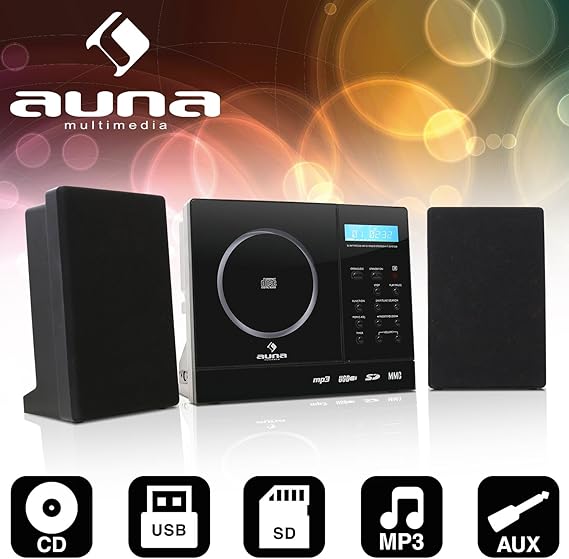 Auna Vertical 180 Stereo System CD / MP3 Unit with USB/SD Connectivity