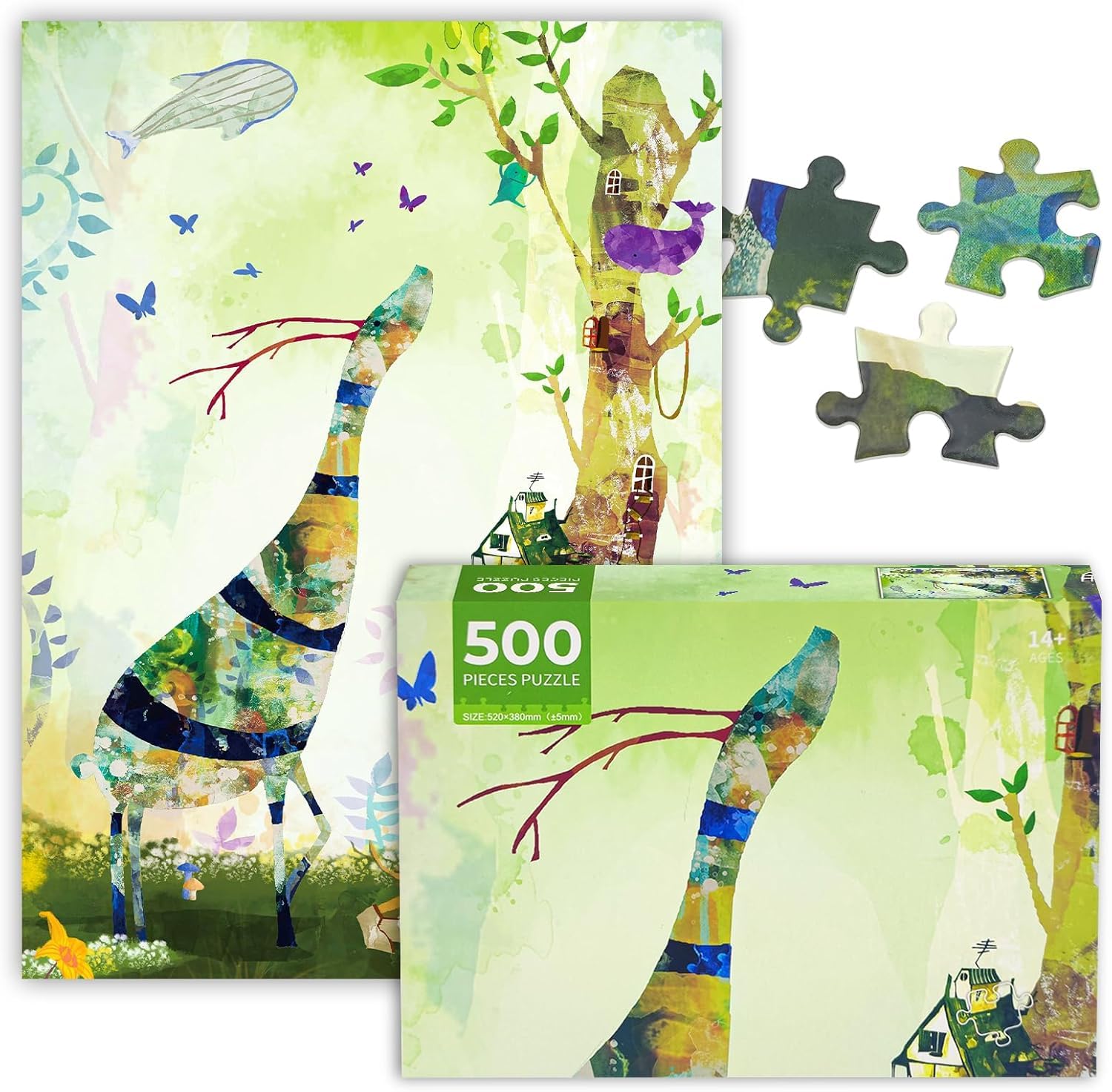 Puzzle 500 Pieces for Adults Jigsaw Puzzles 500 Pieces for Adults 500 Piece Abstract Jigsaw Puzzles for Adults 500 Piece Puzzle Educational Games-Home Decoration Puzzel for Adult Teens Seniors — image 1