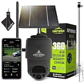 TACTACAM &ndash; Defend 360 Cellular Security Camera, 4K Photos, 1080p Video, Solar + Rechargeable Battery, 360&deg; Pan/Tilt/Zoom, LTE Cellular, Motion Alerts, Weather Resistant Includes Mounting Post &amp; Cloth