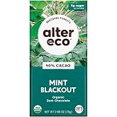Alter Eco | Dark Chocolate Bars | Pure Dark Cocoa, Fair Trade, Organic, Non-GMO, Gluten Free (Mint Blackout)