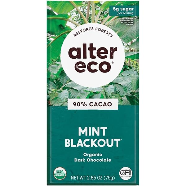 Amazon.com: Alter Eco | Chocolate Bars | Pure Dark Cocoa, Fair