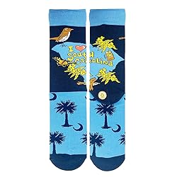 ooohyeah Men's Novelty Crew Socks, City State Gifts