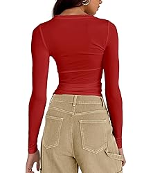 Abardsion Women's Long Sleeve Shirts Spring 2025