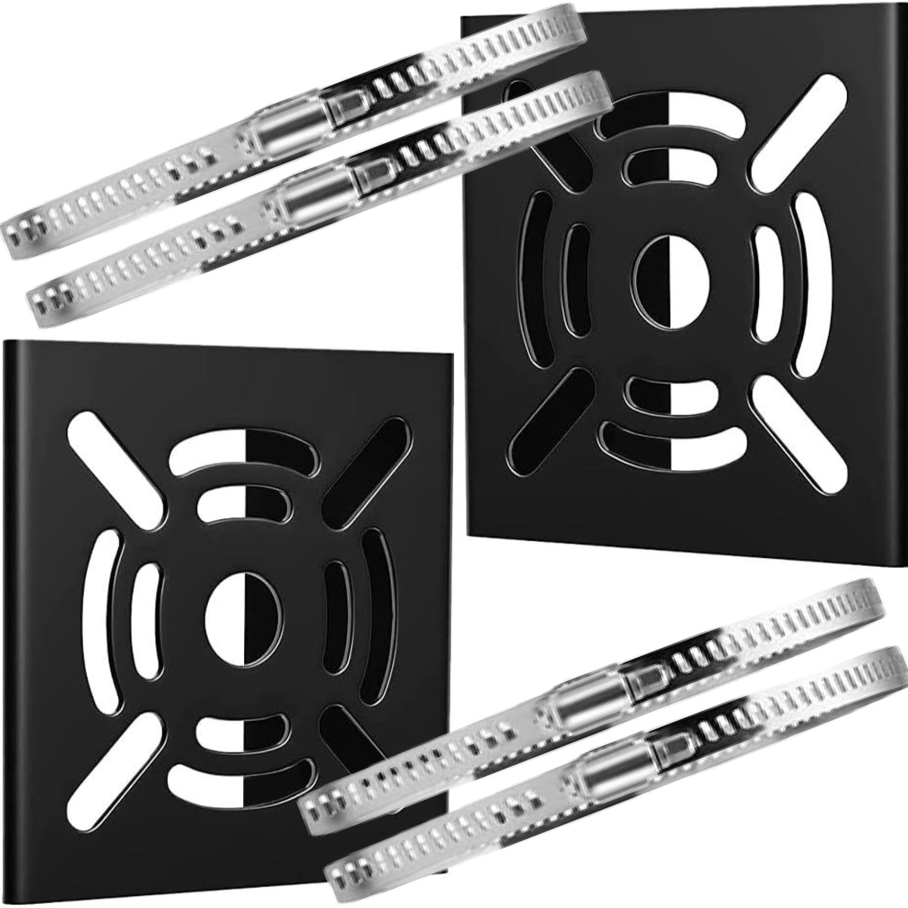 Gavit 防犯カメラ 取付金具 ブラケット ポール ハウジング スタンド 監視カメラ 円柱 角柱 屋外 穴あけ不要 ステンレスバンド 20㎝ ２セット (黒・２個　＊バンド直径20㎝)商品画像