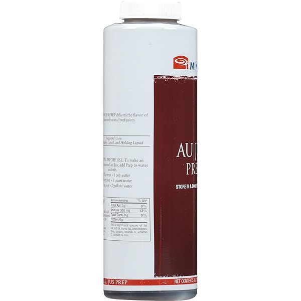 MINOR’S AU JUS PREP SAUCE, COOKING SAUCE AND MARINADE FOR PRIME RIB AND RED MEAT, AND GLUTEN FREE, 16.7 OZ BOTTLE