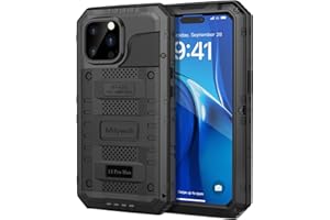 Mitywah Waterproof Case for iPhone 14 Pro Max, Heavy Duty Military Grade Case with Built-in Screen Protector, Full Body Under