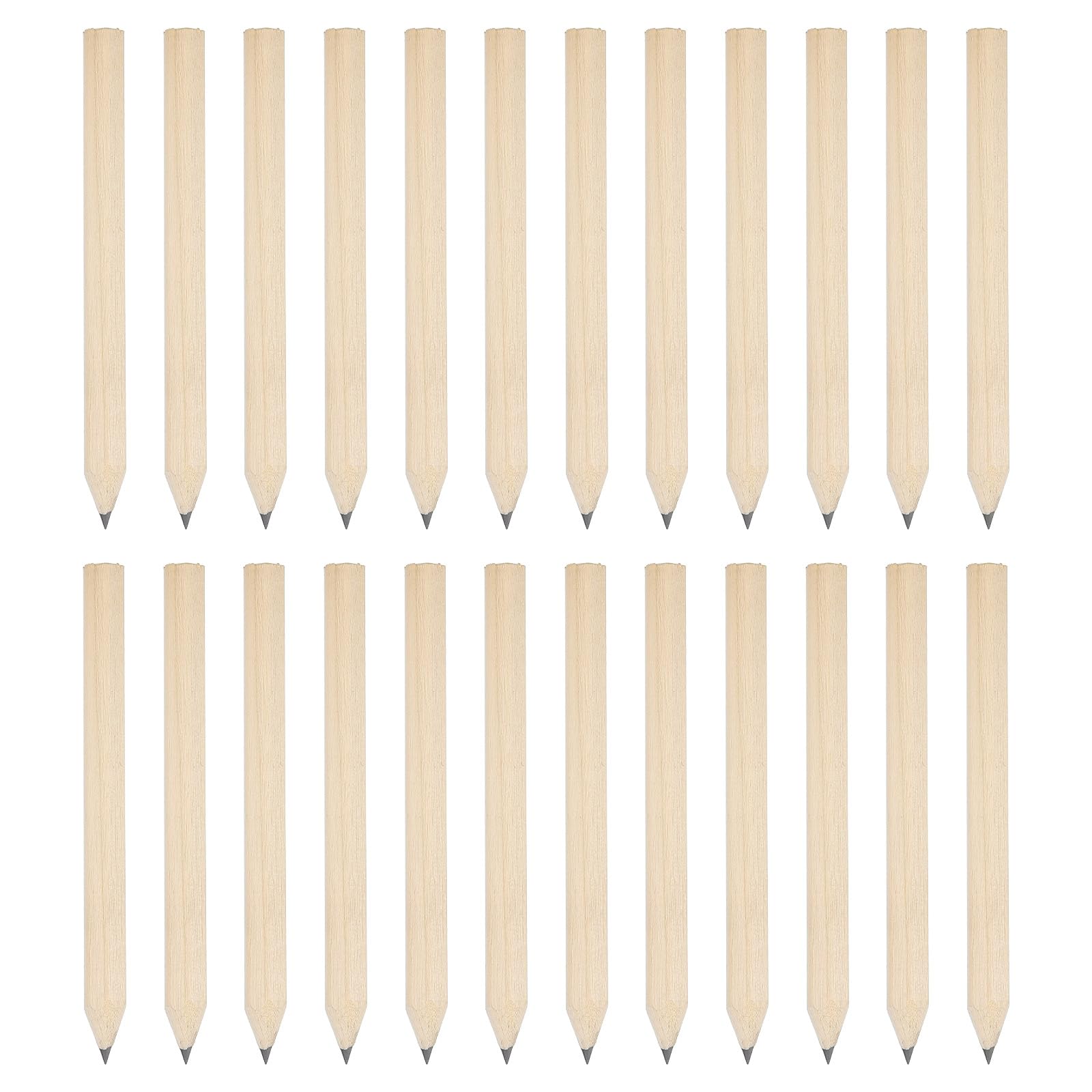 PATIKIL Half Golf Pencils Bulk, 24 Pack Pre-Sharpened Short Hexagon Wooden Pencils Mini HB Graphite Woodcase Pencil for Classroom Office Writing Supplies