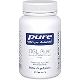 Pure Encapsulations DGL Plus - Gut Health Supplements for Men & Women - with Marshmallow Root, Aloe Vera Extract & Slippery Elm Bark - Non-GMO & Vegan - 60 Capsules