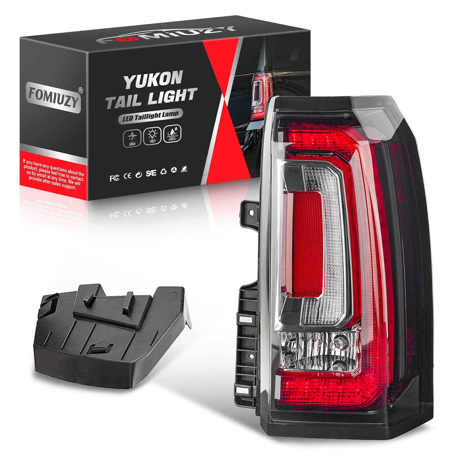 Photo 1 of FOMIUZY Tail Lights Fit GMC Yukon Yukon XL Denali 2015 2016 2017 2018 2019 2020 Rear Right Passenger Side LED Brake Taillight Assembly Back Up Lamp Lens Cover Replaces 84536243 GM2801268 23380460