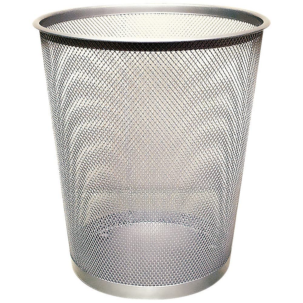 Q-Connect Waste Basket Mesh 18 Litre Silver KF00849