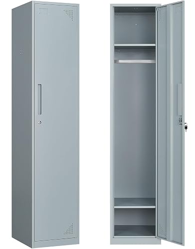 SISESOL Metal Locker for Employees,Storage Cabinet with Doors and ...