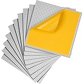 MIMAX Peel-and-Stick Baseplates 10PCS (10"x10"), Toy Building Brick Blocks Base Plates, Self Adhesive Baseplate for All Major Brands, Build On Table Wall (Light Gray)