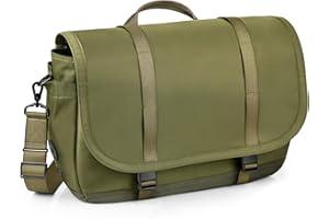 travel inspira Men's Anti-Wrinkle Messenger Bag 14L Lightweight Durable Business Shoulder Bag for Work & Travel