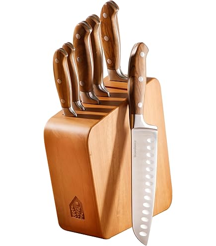 Amazon.com: Cravings Essential 8-Piece Kitchen Knife Set with Slim