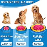 Vivifying Snuffle Mat for Dogs Durable Interactive Toy 17in Pink Yellow view 2