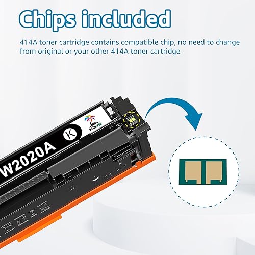 414A 414X Toner Cartridge (with Chip) Replacement For HP