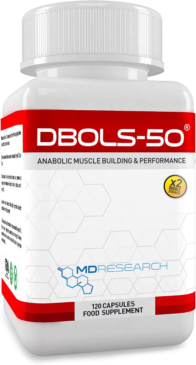 Muscle Research DBOLS-50 Powerful Legal Bodybuilding Supplement 120 Capsules