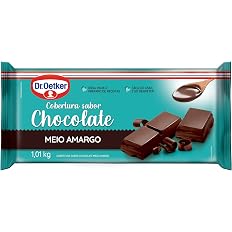 Cobertura Barra Chocolate Meio Amargo Dr. Oetker 1kg