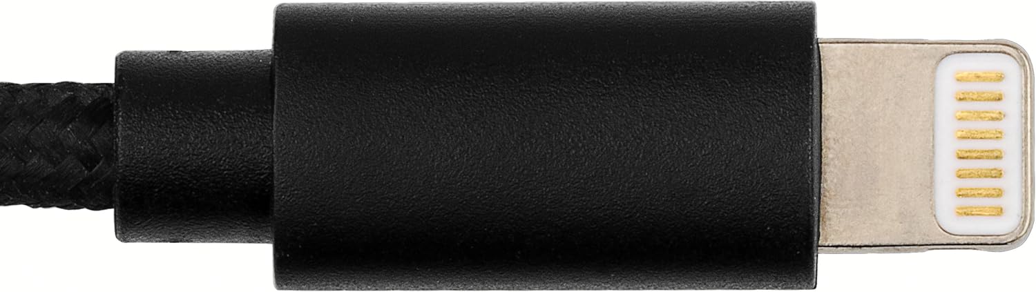 mumbi Black Line USB Kevlar cable Black 150cm - Image 4