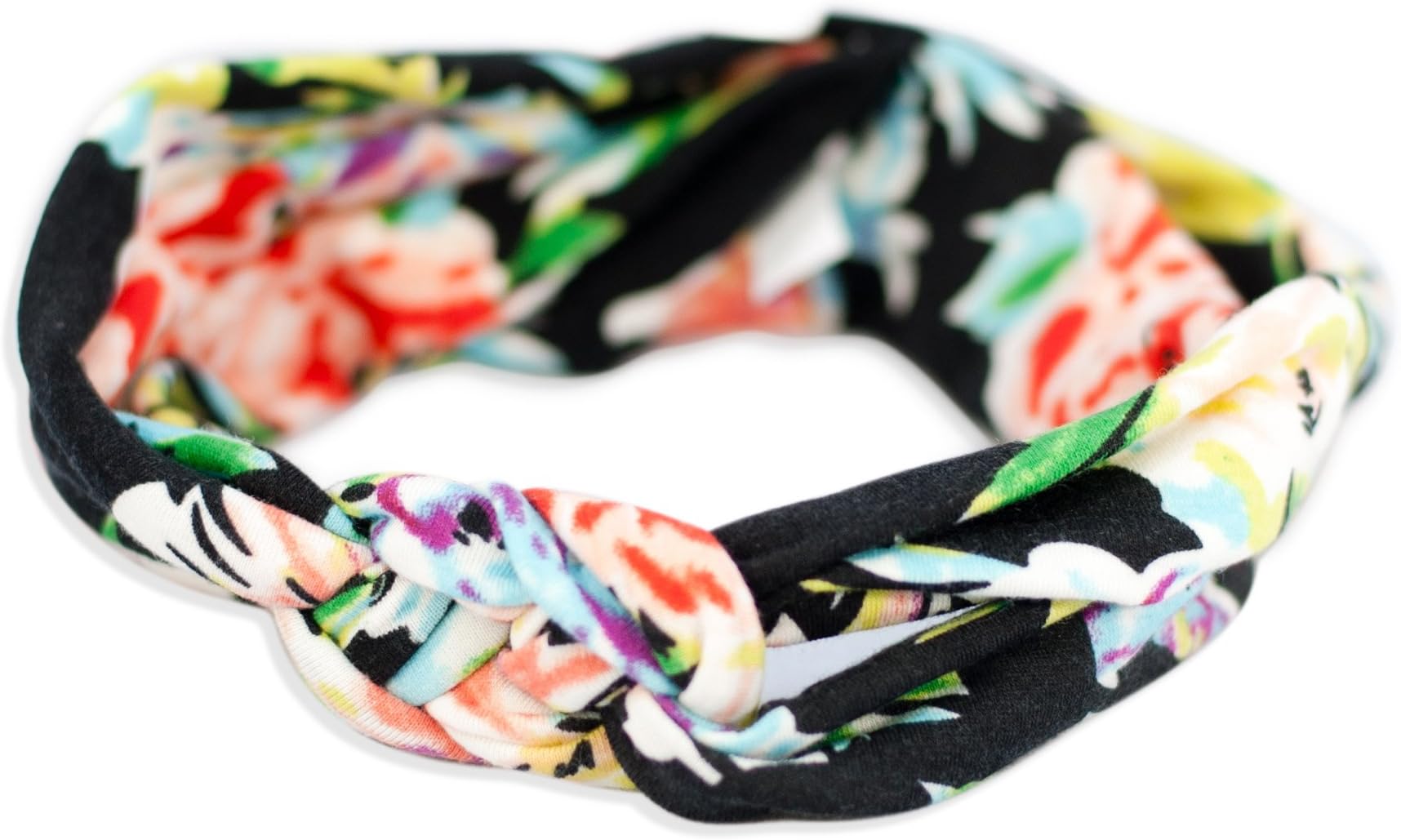 Headbands of Hope Infinity Head Turban For Women - Fashionable Hair Accessories Great for Yoga and Casual Wear - Adjustable Elastic Knot to Fit Girls and Babies (Black)