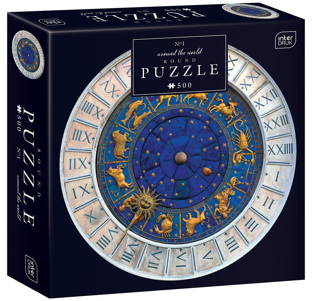 Interdruk - 500 Piece Round Jigsaw Puzzle for Adults - Around the World no. 1