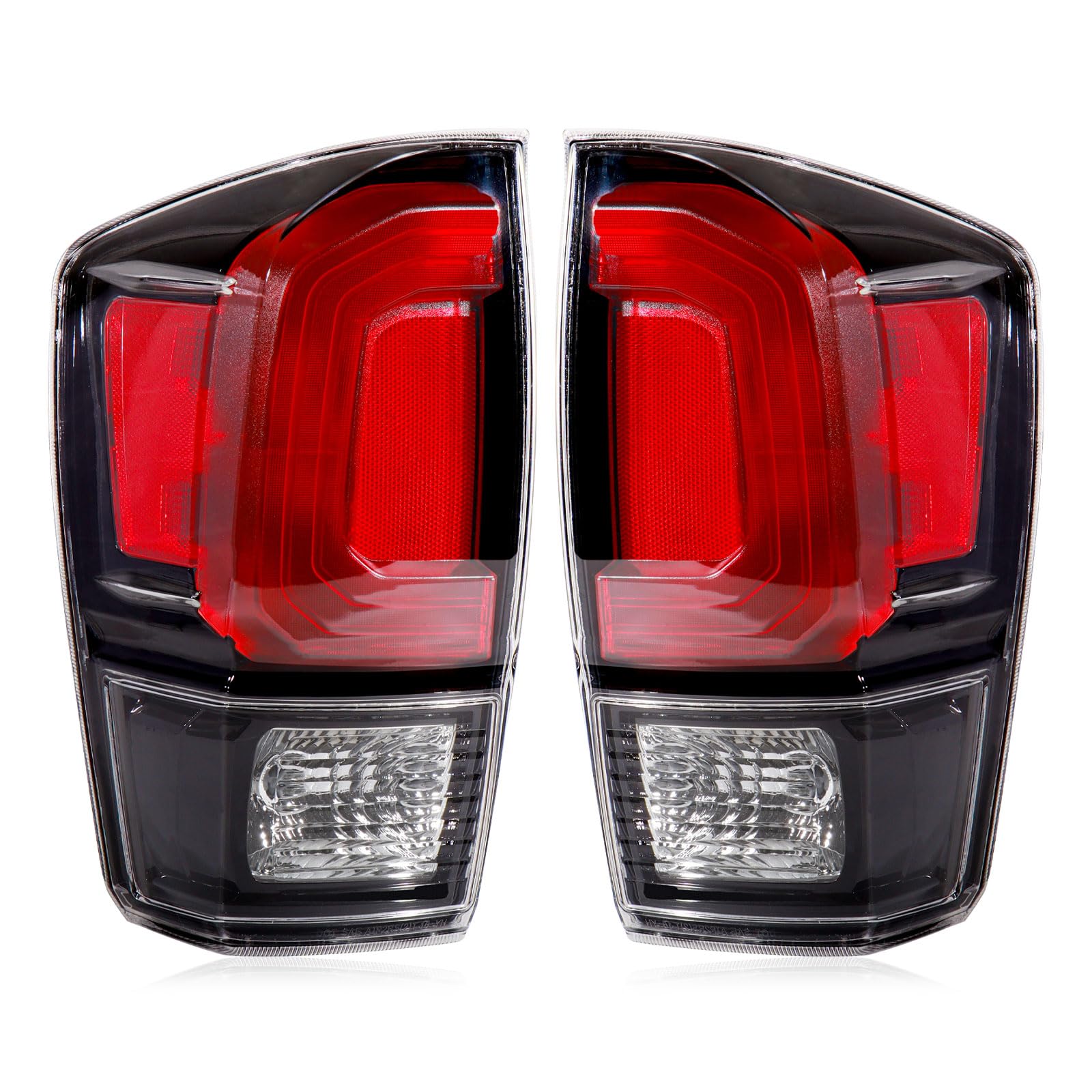 Photo 1 of CONLLCON Tail Lights Assembly Compatible with 2016-2023 Tacoma Black, Rear Light Taillights Replacement # 8156004200 TO2800201 8155004200 TO2801201