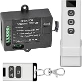 DC 7V/12V/48V Forward Reverse Remote Switch,12V 10A Linear Actuator Switch | 12V 10A Linear Actuator Remote Control Switch,328 Feet Remote Range,for Motors,Winch Electromagnetic Relay Contactors