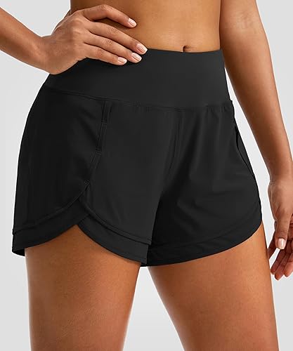 Women's Running Shorts High Waisted Quick-Dry Inch Gym Workout