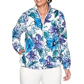 Alfred Dunner Women's Classics Floral Polar Fleece Jacket