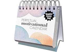 ETERNA GOODS Motivational Perpetual Daily Desktop Calendar | 365 Inspirational Positive Quotes for Home or Office, Affirmations to Motivate, Uplift, and Encourage For Every Day of The Year | Great Gift To Improve Mindfulness for Women, Men, & Coworkers